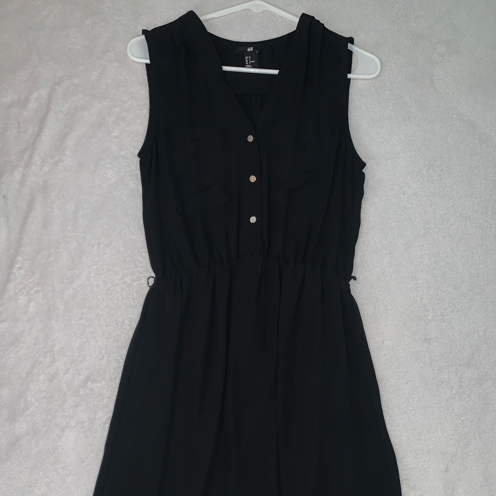 H&M Black Silk Dress!